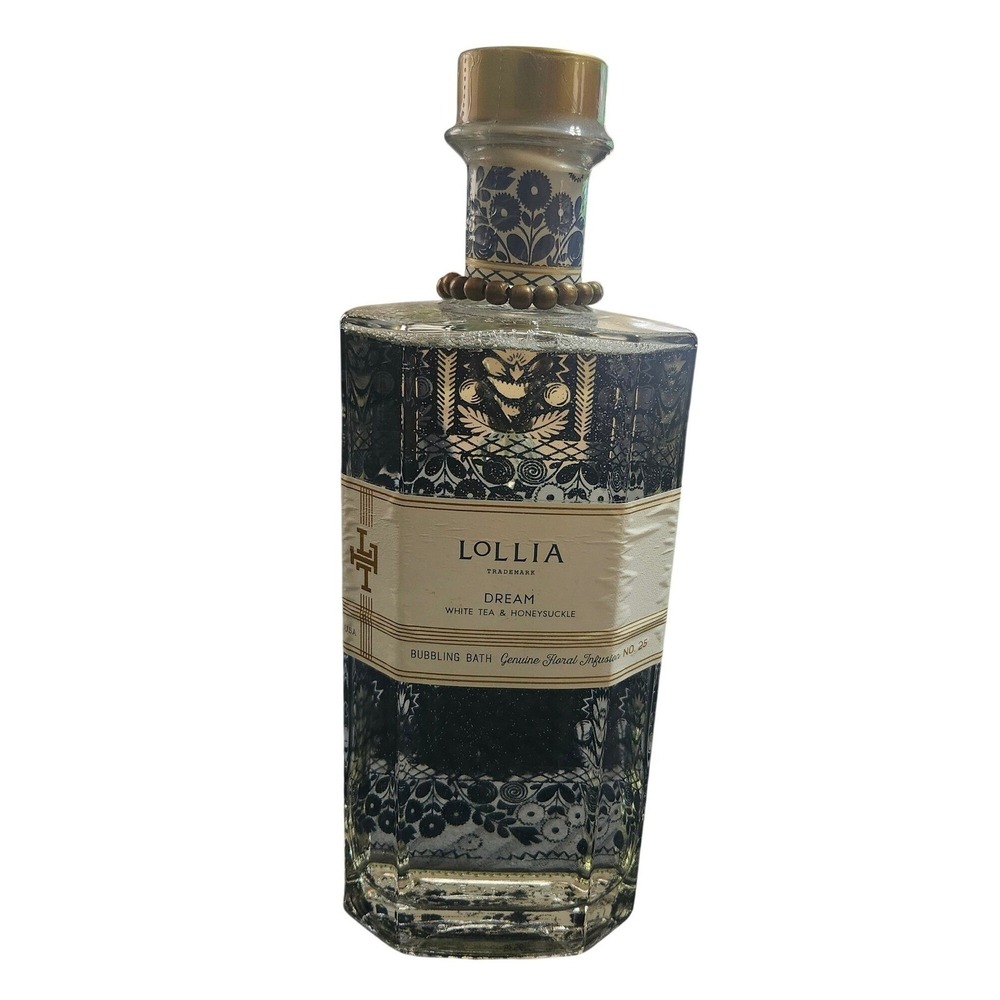 Lollia Dream No. 25 Perfumed Luxury Bubble Bath White Tea Honeysuckle 24 oz - Picture 2 of 2